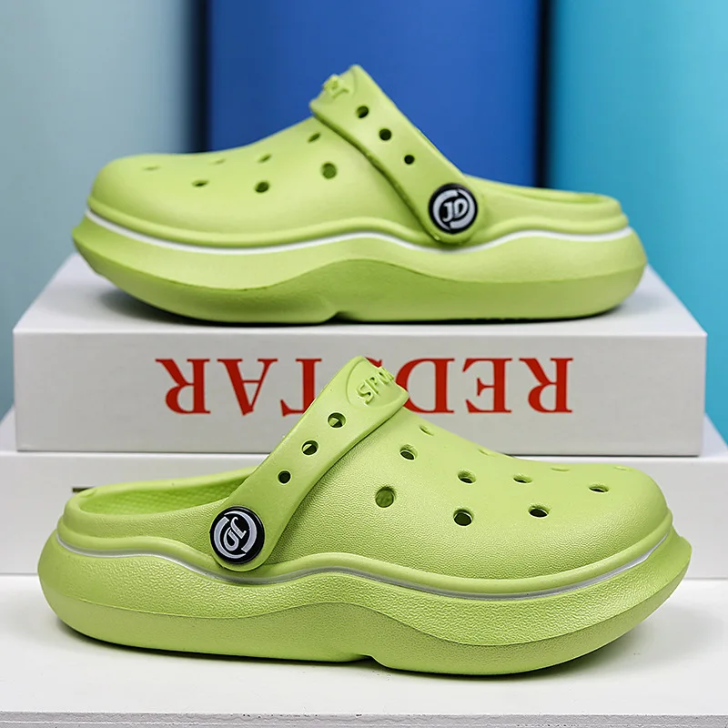 Summer Girls Clogs Children Kawai Sandals New Fashion Design EVA Beach Waterproof Water Shoes Kids Girls Platform Sandals