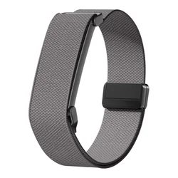 Magnetic Nylon Braided Sport Watch Strap - Breathable Air Loop Bracelet Wristband Accessories - GoogleFitbit Air (Dark gray)