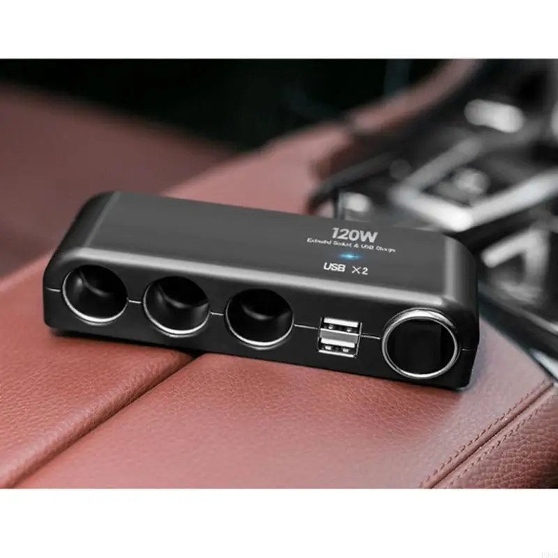 P9JB High-Power 12/24V Car Cigarette Lighter Adapter for Mobile Phone Pad Charging Adapter Splitter 12-24v Universal Voltages