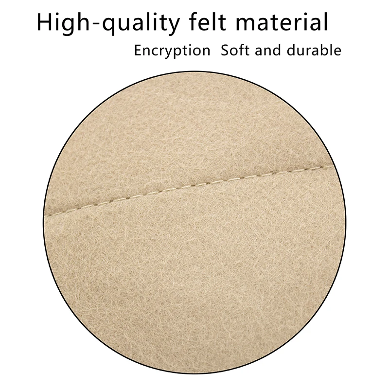 TINBERON Bag in Bag Felt Cloth Cosmetic Bag Round liner Fits For Round Handbag Purse Organizer Makeup Case Storage Insert Bags