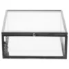 Jewelry Box Travel Black Storage Bins Trinket Glass Display Home Perfume Organizer 1