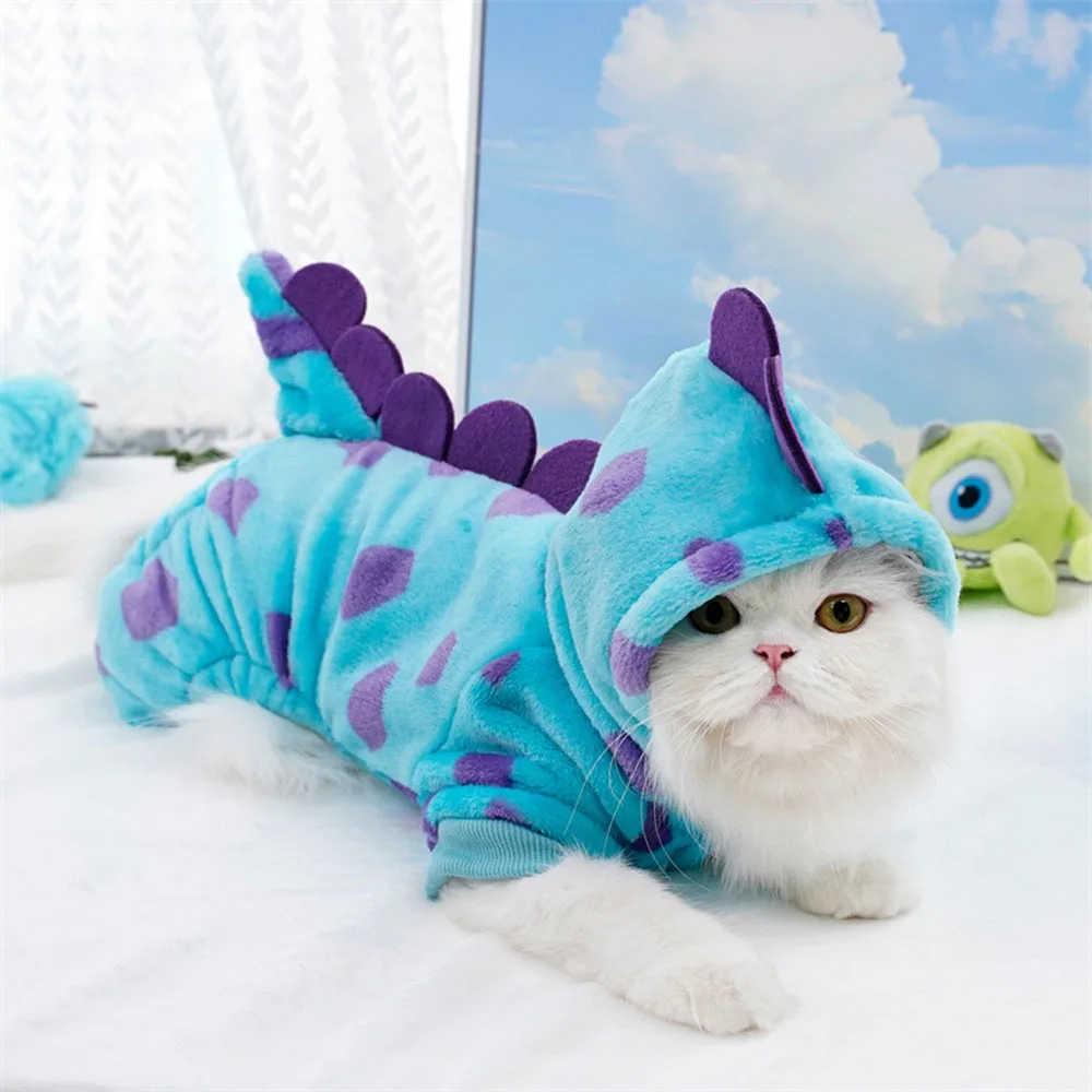 Fleece Dinosaur Pet Hoodie 4