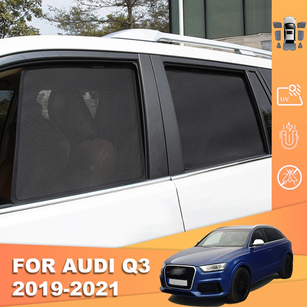 

For Audi Q3 SUV F3 2018-2023 2024 RSQ3 Car Sunshade Visor Front Windshield Frame Curtain Rear Side Baby Window Sun Shade Shield