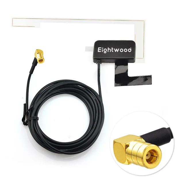 Eightwood DAB Aerial Extension Cable Magnetic Base