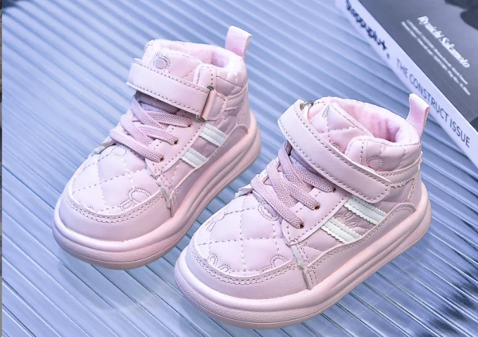 Baby Winter Warm Cotton Shoes Infant Toddler Shoes Warm Plush Children Outdoor Short Boots Girls Boys Soft Sole Anti Slip Shoes 3