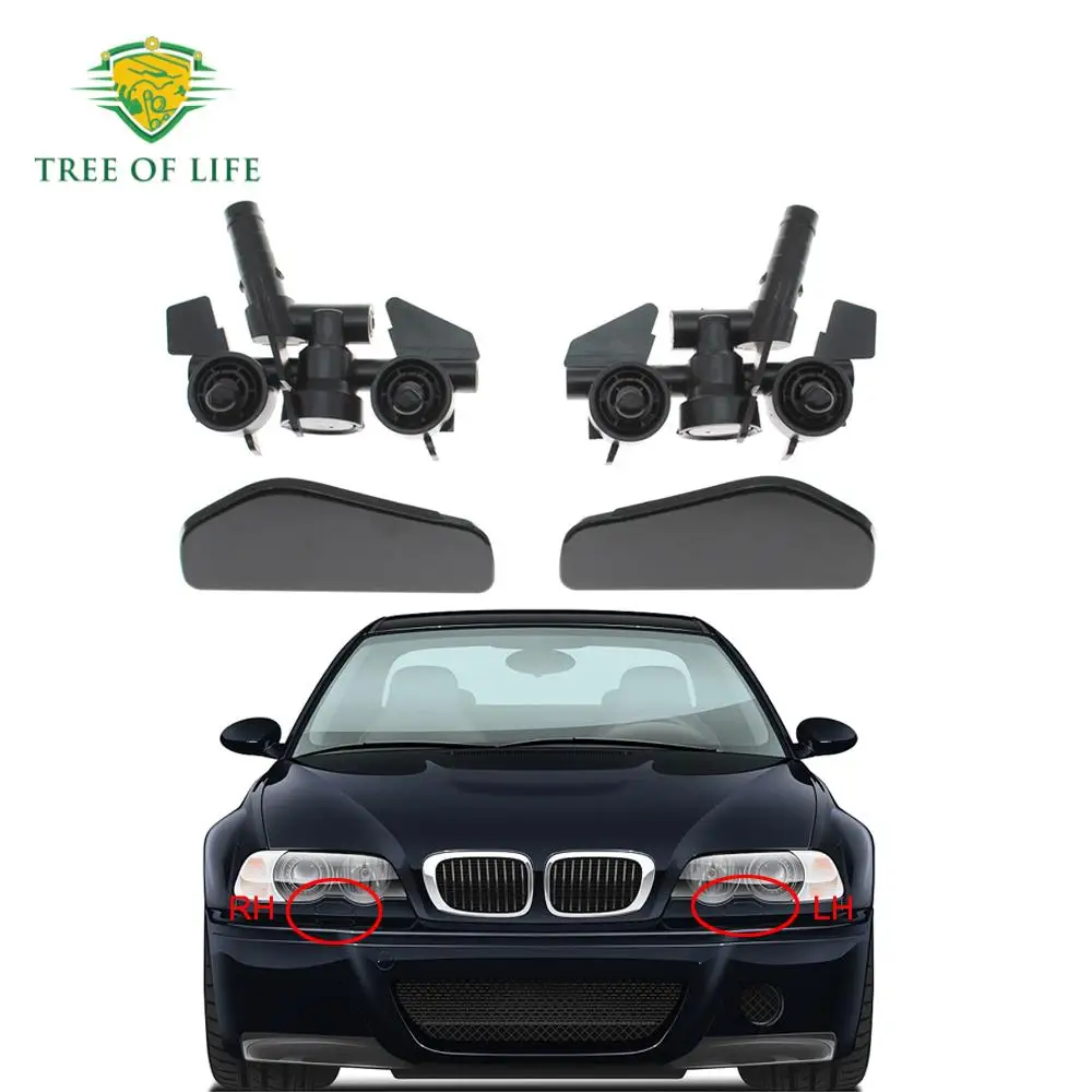 

Front Headlight Washer Cover Headlamp Spray Nozzle Jet Cap For BMW 3Series E46 323i 325i 330i 1997 1998 1999 2000 2001 2002 2003