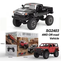 SG2403 1/24 Mini Rc Car 2.4g Remote Contorl Vehicle 4wd Off-Road High Speed Climbing Pickup For Children Boys Gift Toys Model 1