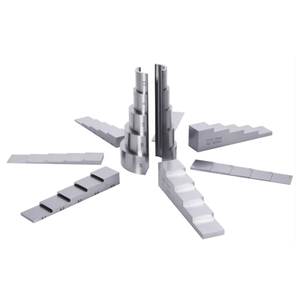 

YUSHI Aluminum Stainless Steel 1018 Steel Ultrasonic Step Wedge Calibration Block 5 Steps