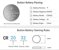 25/50PCS CR2032 CR 2032 cr2032 Button Battery 3V Lithium Battery For Toys Calculator Car Watch Remote Control Button Coin Cell - Image 4