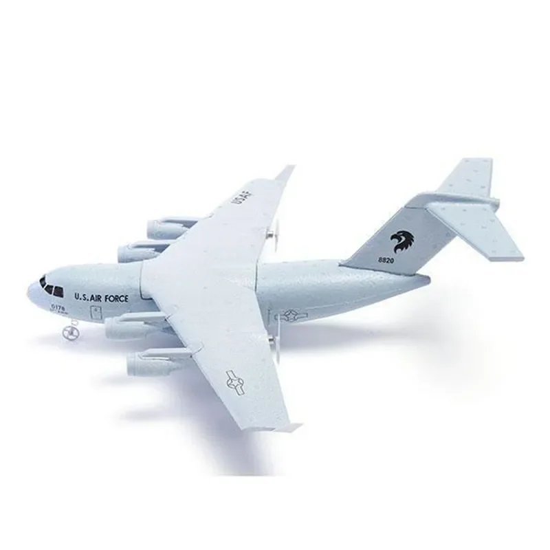 C-17 RC Drone DIY Aircraft Transport Aircraft 373mm Wingspan EPP RC Drone Airplane 2.4GHz 2CH 3-Axis Aircraft Toy for Children 4