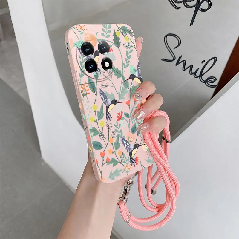 Bright Branch Silicone Phone Case - Elegant Protective Cover