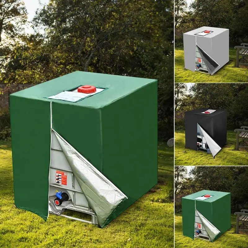 1000LWaterTankCoversForOutsideWaterproofDustCoverRainwaterTankOxfordClothUVIBC
