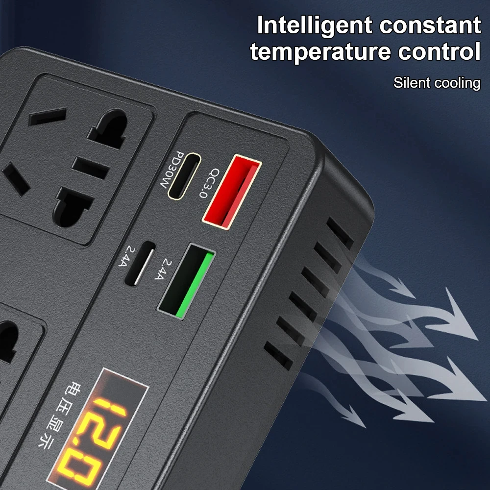 Car mounted power inverter 12v24v to 220v multifunctional conversion suitable for small and large trucks car inverter