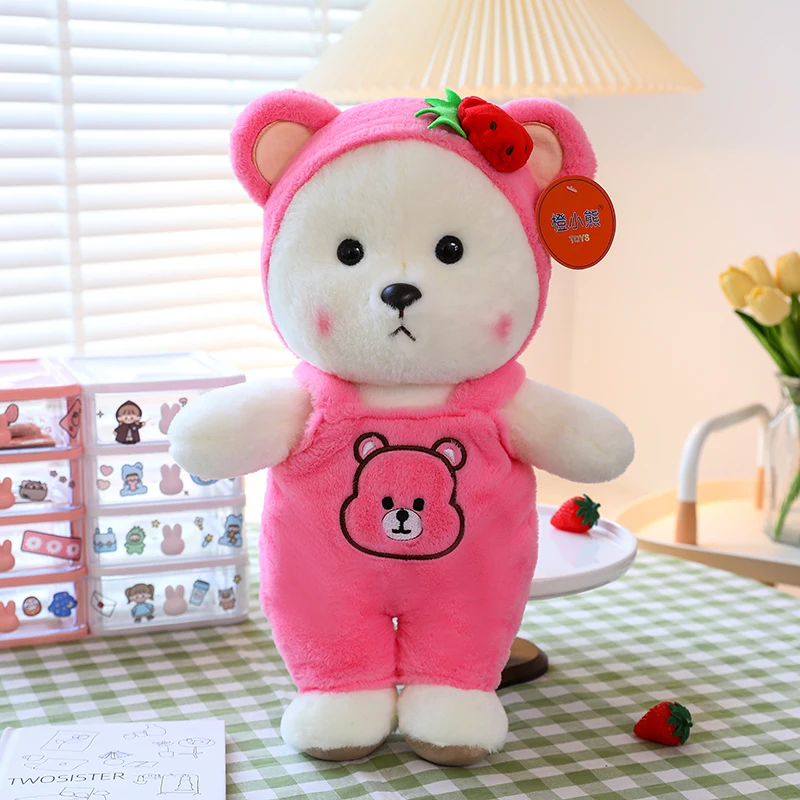 Strawberry Teddy Bear Plush Toy