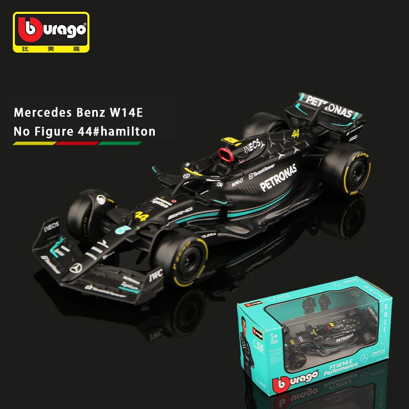 Bburago 1:43 W15 2024 44 Hamilton Mercedes-Amg Petronas F1 Team 63 Russell Alloy Die Cast Cars Model Toys W14 2023 2