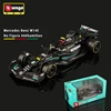 Bburago 1:43 W15 2024 44 Hamilton Mercedes-Amg Petronas F1 Team 63 Russell Alloy Die Cast Cars Model Toys W14 2023 2