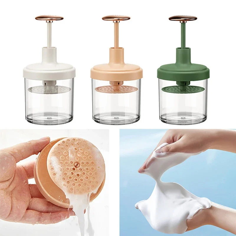 

Portable Foam Maker Cup Push Type Automatic Spring Household Bubble Foamer Maker Facial Cleanser Foam Cup Body Wash Bubble Maker