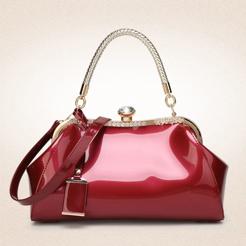 

high quality patent leather shoulder bags for women 2023 handbags luxury evening messenger bag women handbag bolsa feminina