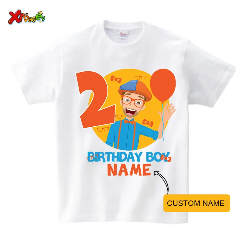 Boys Family Matching Outfits Birthday Party Shirt T Shirts Birthday Boy Kids  Personalized Name First Birthday Boy Party Tshirts 5