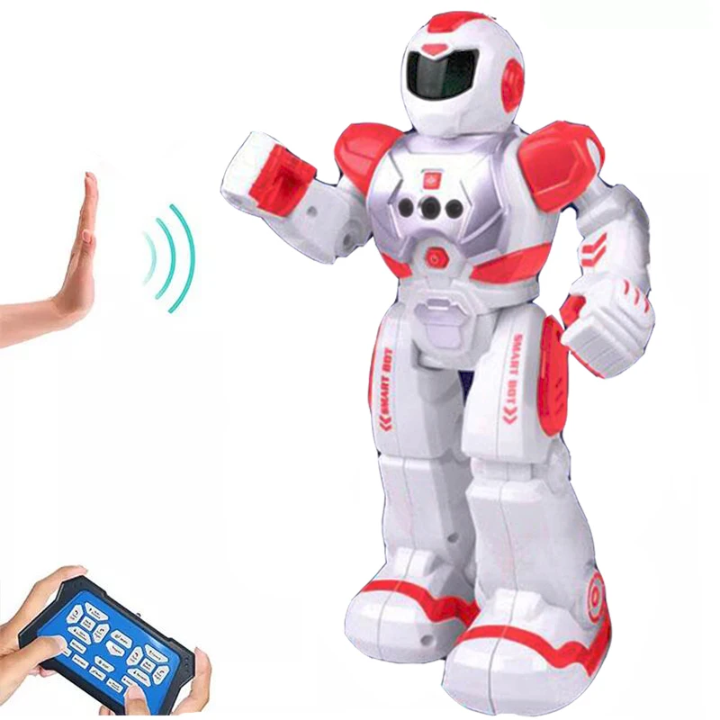 Jouet robot télécommandé RC pour enfants, intelligence, détection