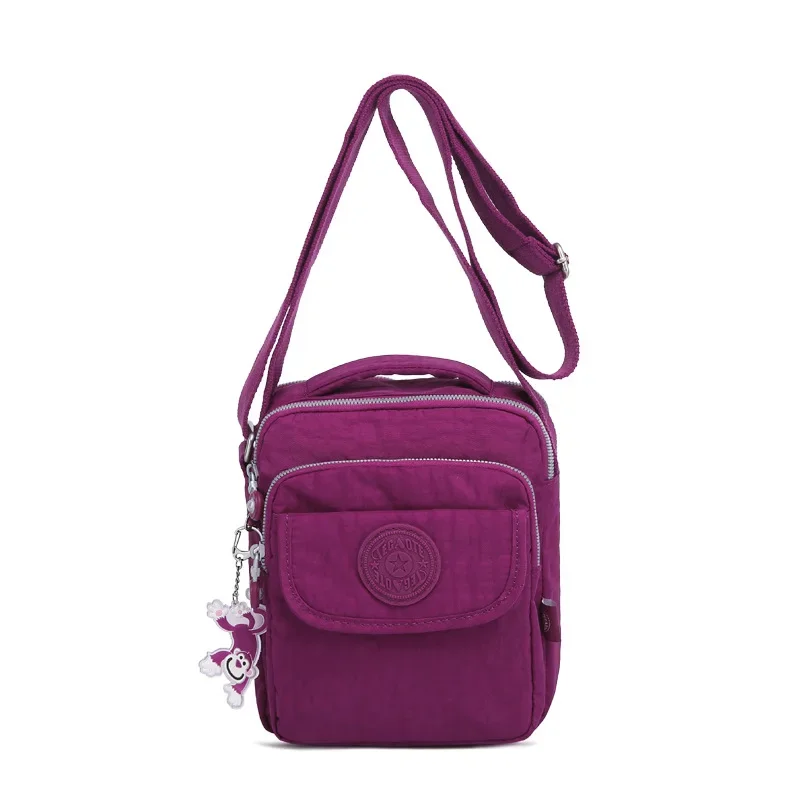 Nylon Messenger Shoulder Bag for Men and Women