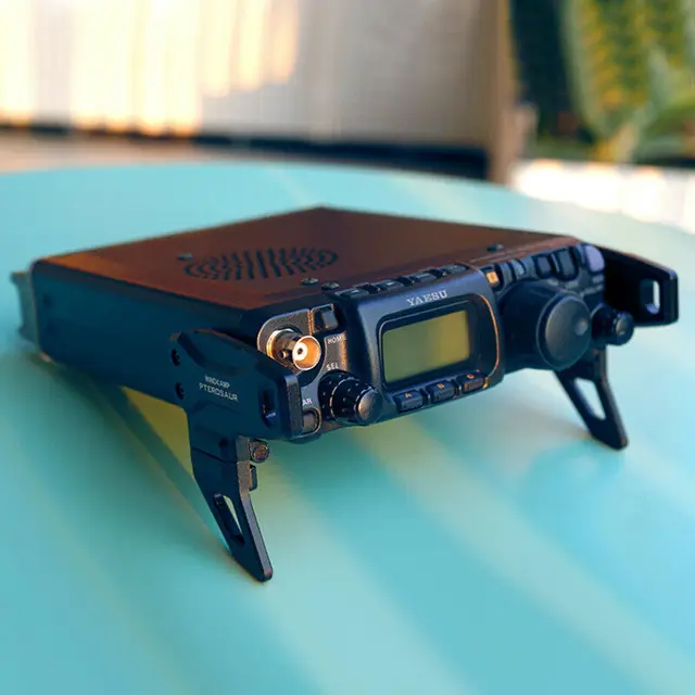 FT-818 ブラケット Yaesu、ラジオベースステーション、プレキシガラス固定スタンド