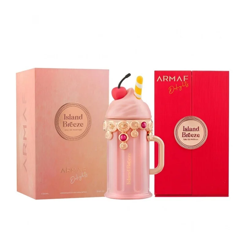 Armaf Island Breeze Parfum 100ml, ein blumiger Damenduft aus dem Nahen Osten und der arabischen Welt, inspiriert von Roseneiscreme, ist als Geschenkset erhältlich._voghion.com