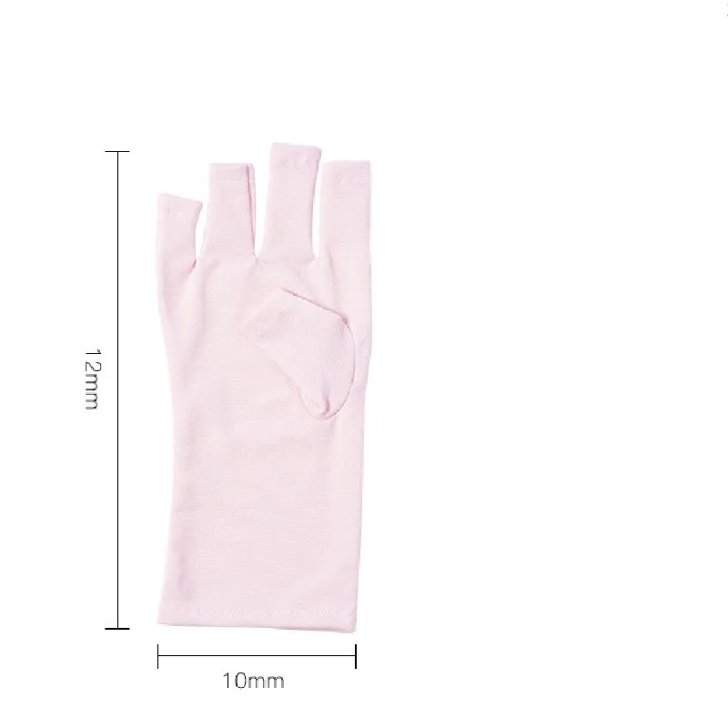 Nail Enhancement Gloves UV Protection Gloves UV Radiation Protection Nail Enhancement LED Lamp Tool 2pcs nail gloves