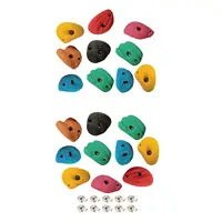 10x Rock Climbing Holds Rock Wall Climbing Kit Rock Wall Grips for Tree Climbing Outdoor Climbing Tree House Course Training 2