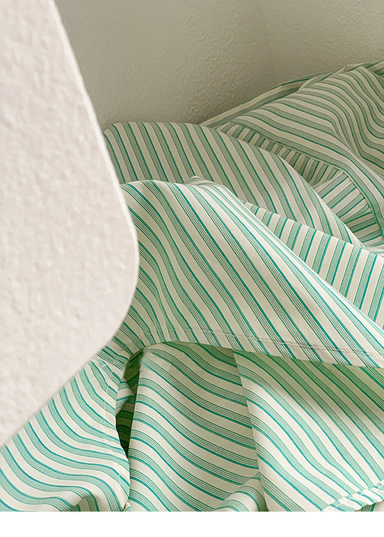 売れ筋商品|||ビーヤング シャツ レディース トップス BYFABIANNE STRIPE SHIRT - Blouse - iceberg green Pink Green Striped Shirt for Women Oversize Button-up Turn