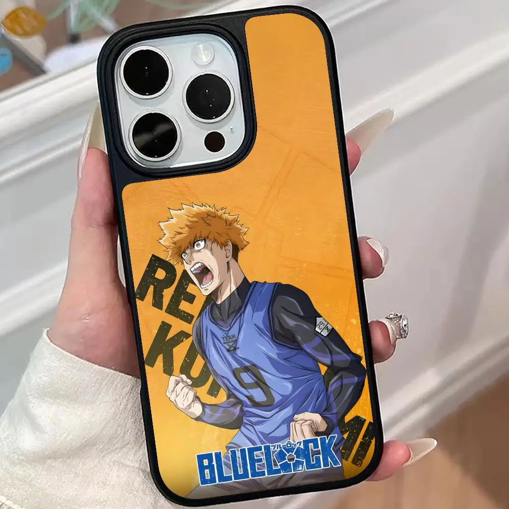 Vibrant Blue Lock Kunigami Rensuke Matte Phone Case - Colorful Protective Smartphone Cover