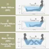 Whirlpool Tub,72" x 48" Jetted Bathtub for 2 Person, Hydro Massage & Chromatherapy,ETL Certified,3 Sided Apron,Acrylic 5