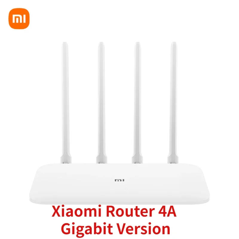 

Xiaomi Mi Router 4A Gigabit Version AC1200 2.4GHz 5GHz WiFi 1167Mbps Repeater 128MB DDR3 High Gain 4 Antennas Network Extender