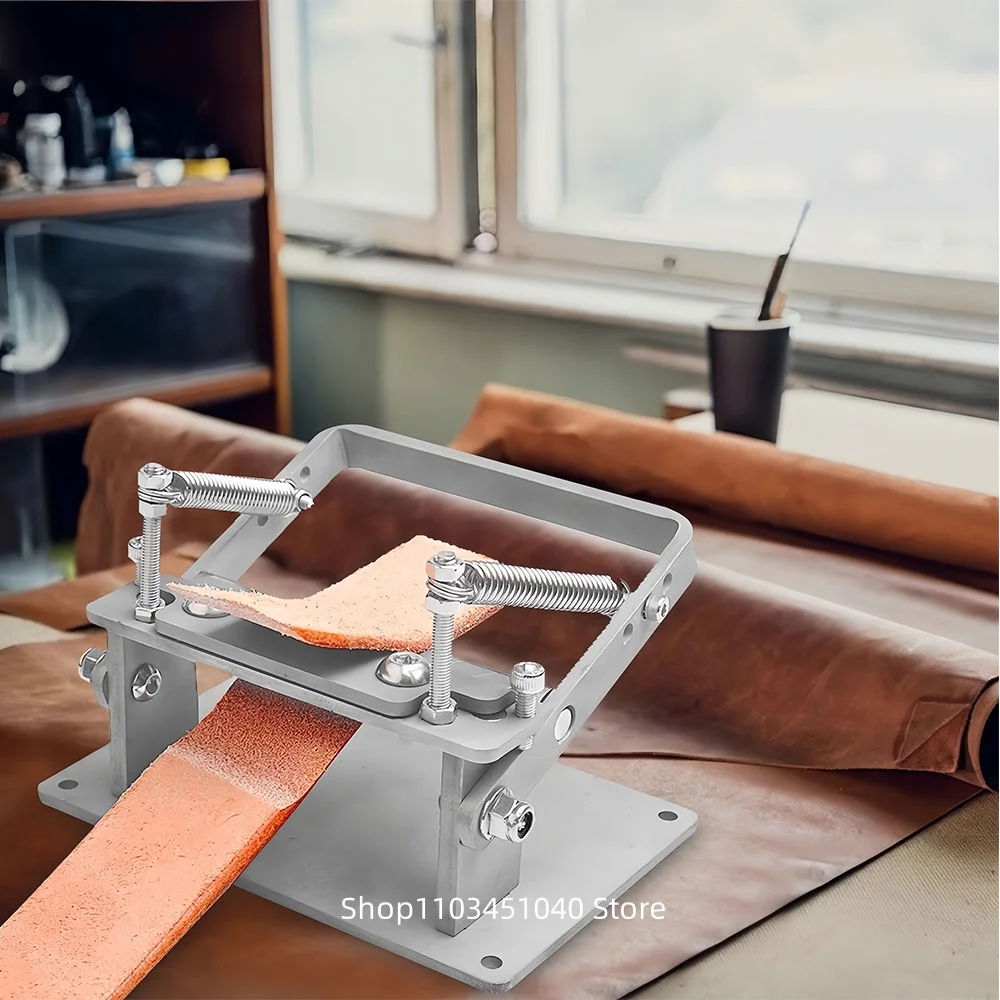 Manual Leather Skiving Machine Strip Belt Thinning Skiver Splitter Cowhide Leather Peeling Machine DIY Strap Cutting Tools