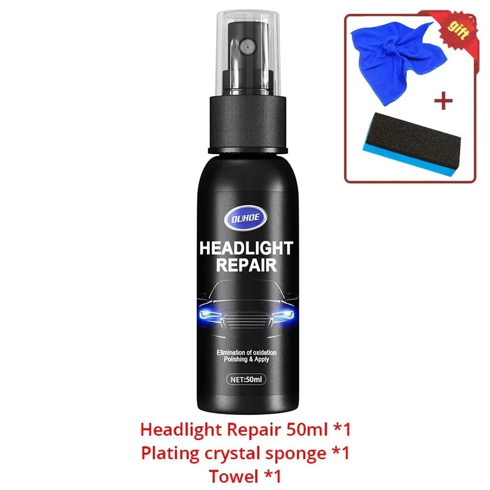 Car Headlight Repair Agent Scratch Remover Fluid Renewal Polish Liquid Kit  Accessories Wash Auto Cleaning Care Refurbished Tools