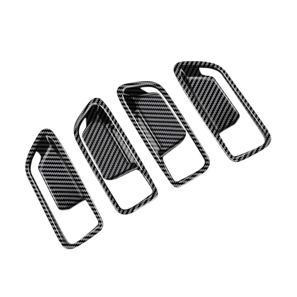 

4 шт. карбоновые внутренние молдинги, внутренняя дверная ручка, декоративная панель чаши, Накладка для Toyota Corolla Cross 2021 2022