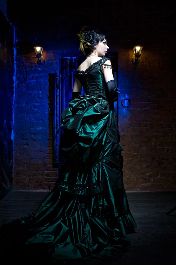 Emerald Green Gothic Wedding Dresses 19 century Period Costume Vampire Masquerade Alternative Halloween Wedding Gown customsized - AliExpress 320 Emerald Green Gothic Wedding Dresses 19 century Period Costume Vampire Masquerade Alternative Halloween Wedding Gown customsized - AliExpress 320