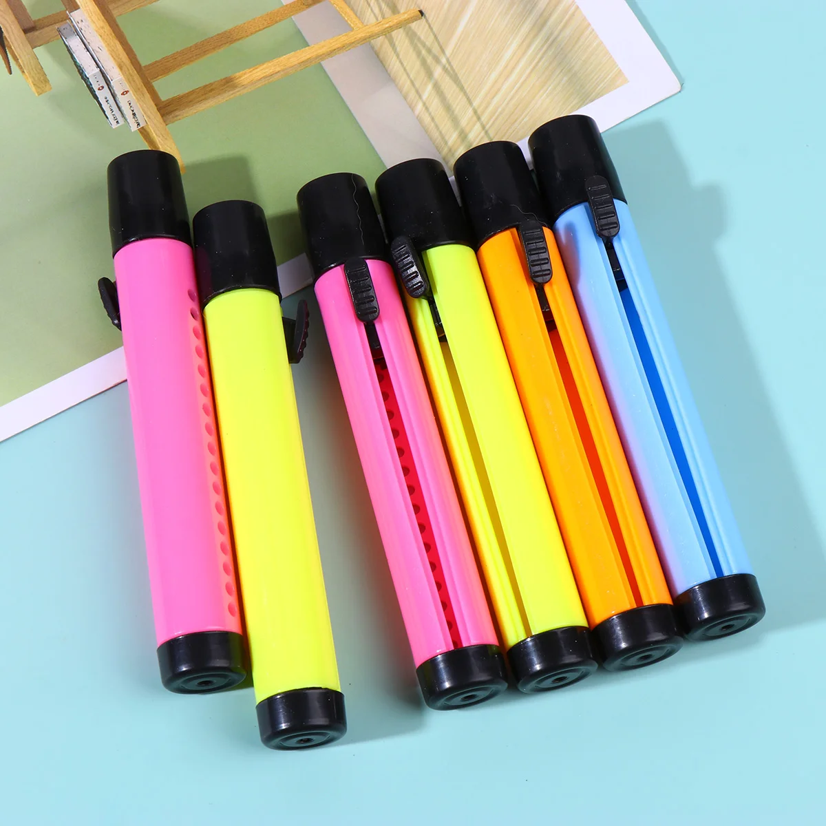 6pcs Chalk Holder Adjustable Eco friendly Plastic Chalk Holder Chalk