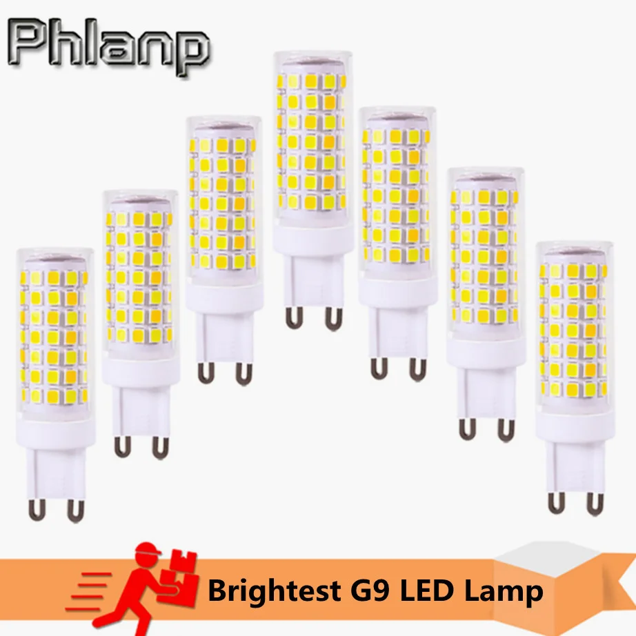 Phlanp Brightest G9 LED Lamp AC220V 3W 5W 7W Ceramic SMD2835 LED Bulb