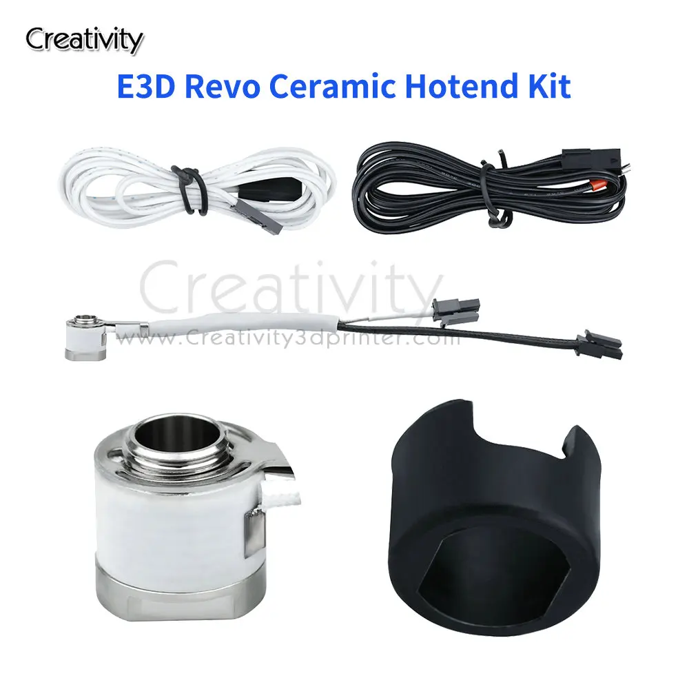 104NT 24V 40W  e3d-revo Ceramic Hotend Heated Core Pro Kit Quick Heating E3DRevo Hotend 300°C Efficient Heat Dissipation Hot End