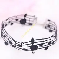 Collier multifonctionnel avec Note musique, accessoires élégants pour femmes, pour ajouter du charme aux événements 3