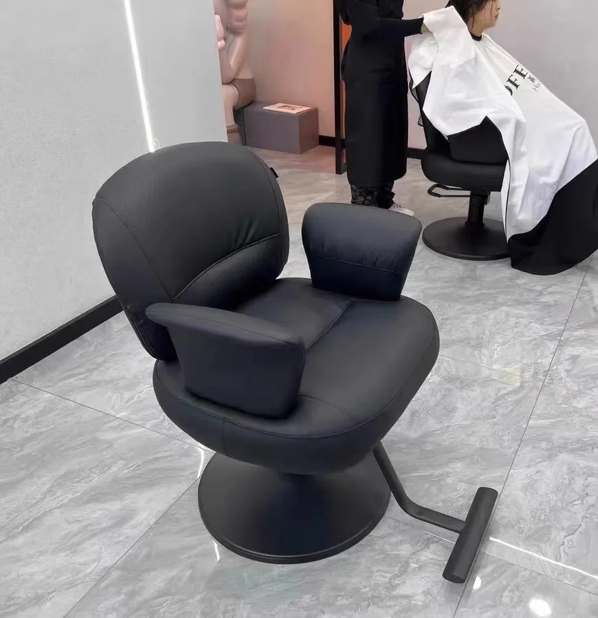 Aesthetic Modern Barber Chairs Handrail Beauty Equipment Barber Chairs Simplicity Chaise Coiffeuse Commercial Furniture RR50BC