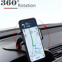 360 Rotatable Car Phone Holder Universal Cell Phone Stands Car Rack Dashboard Support for Auto Grip Mobile Phone Fixed Bracket - Image 3