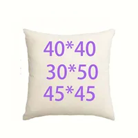 Home decor pillowcase Plain pillowcase Raw linen pillow cover 1