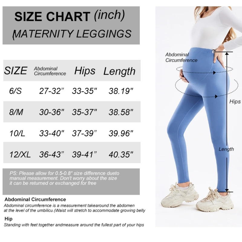 Women Maternity Leggings Over Belly Pregnancy Yoga Pants Workout Stretch Soft Belly Support