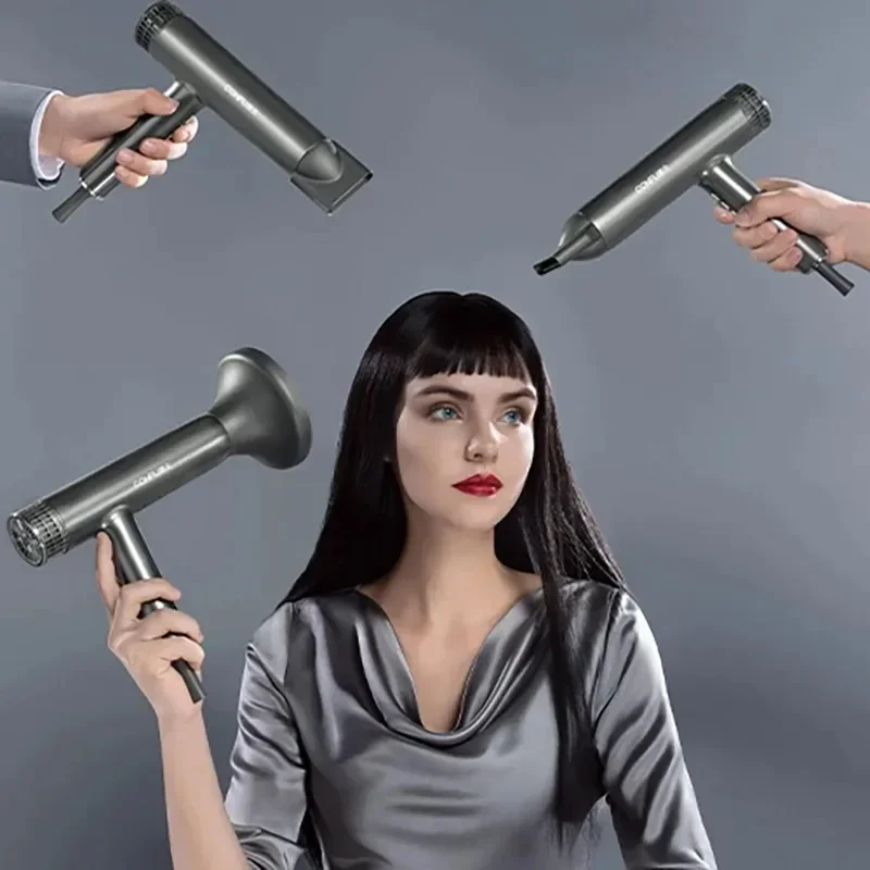 Professional High Speed Hair Dryer High Speed Powerful Wind Barber Blow Dryer Negative Ions Hair Care Styling Tools Quick-Drying 4