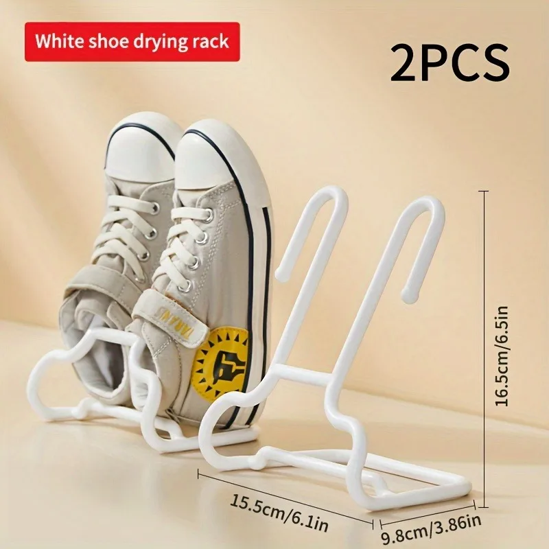 Plastic Shoe Drying Racks Dual-Hook Design for Balcony & Multipurpose Hanging Shoe Organizer Storage 2-Pack shoe rack,shoe organizer
