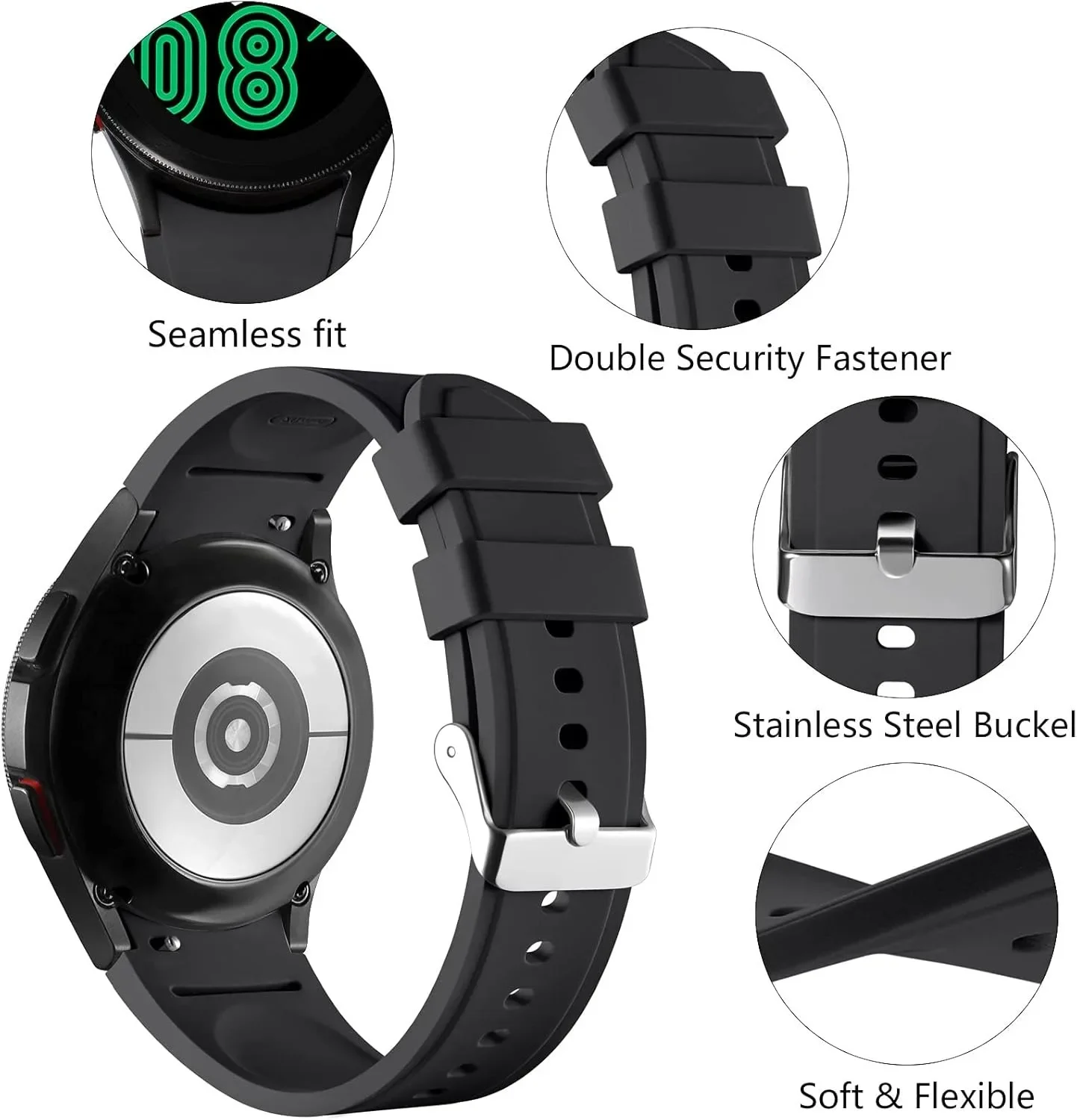 Soft Silicone Sport Band - Versatile and Stylish Strap