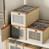 1PC Fabric Window Cotton Linen Storage Box Wardrobe Storage And Arrangement Large Clothing Storage Box Toys Can Be Folded 1