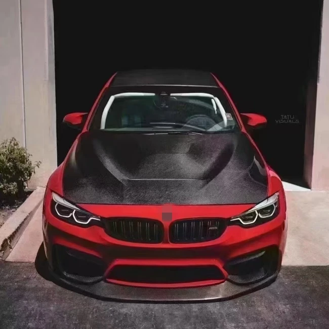 Hot sale car part for f30 f35 upgrade carbon fiber open hood forged sport bodykit real carbon fiber f30 bodykit